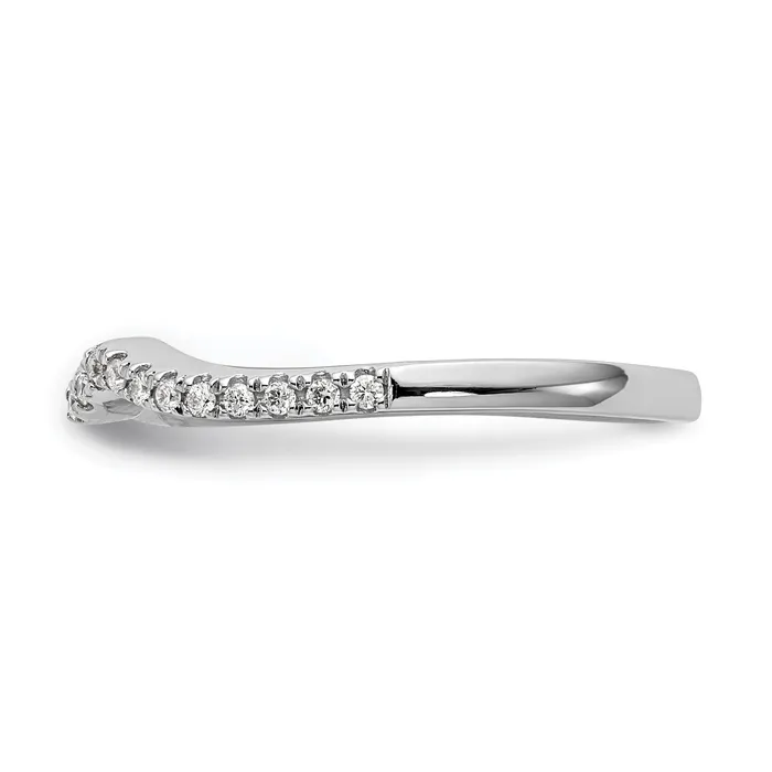 015ct CZ Solid Real 14k White Gold Wedding Wedding Band Ring Goldia Rings