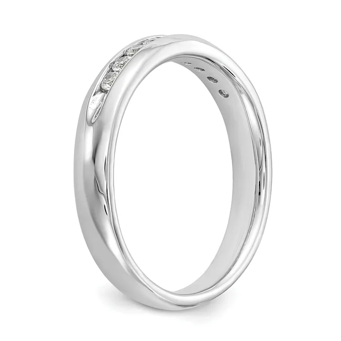 023ct CZ Solid Real 14K White Gold 9Stone Channel Wedding Band Ring Goldia Rings