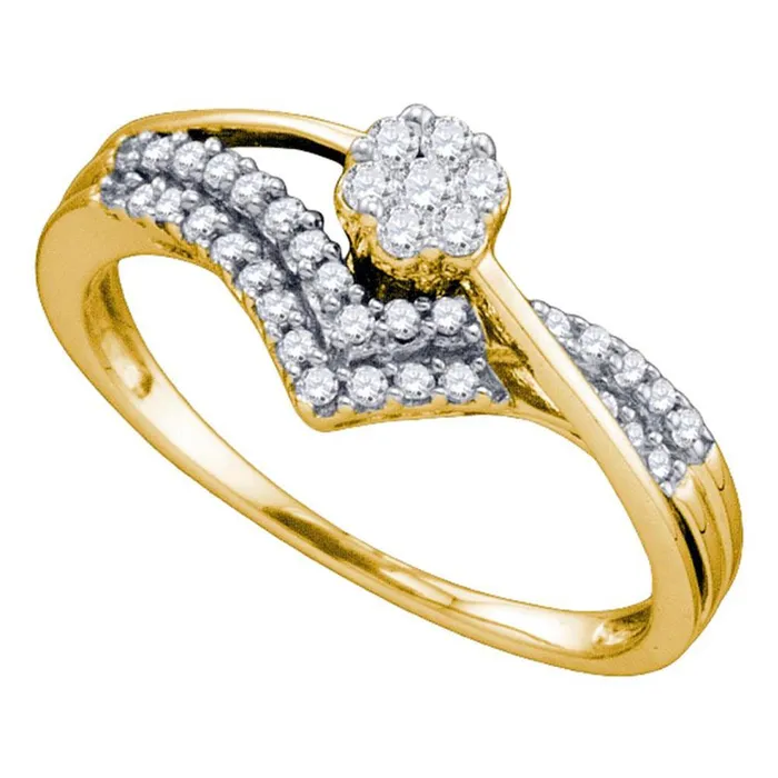 13CTDiamond FLOWER FASHION RING gndatlanta Rings