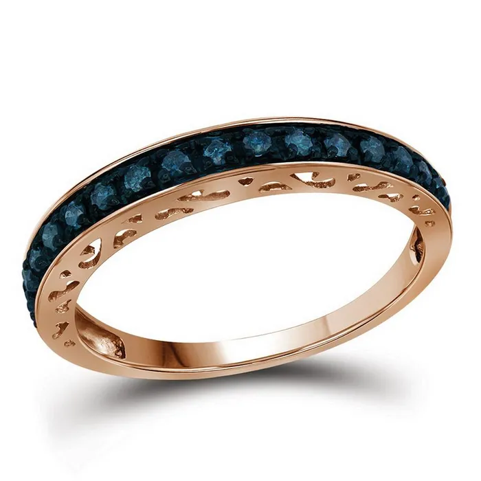 14CTDiamond BLUE RING gndatlanta Rings