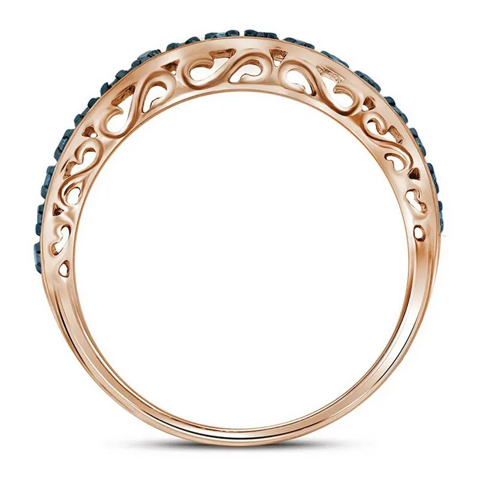 14CTDiamond BLUE RING gndatlanta Rings