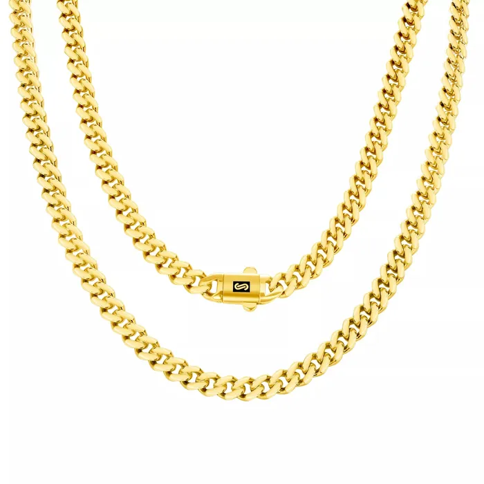 10k Yellow Gold Royal Monaco Miami Cuban Link 6mm Chain Pendant Necklace 24 Goldiacom Necklaces