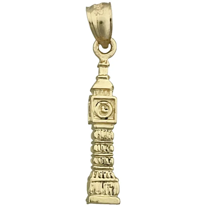 14K Gold 3D Big Ben London Charm Goldia Charm Necklaces