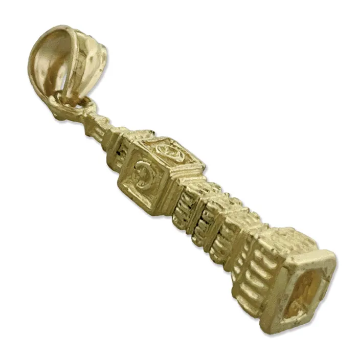 14K Gold 3D Big Ben London Charm Goldia Charm Necklaces
