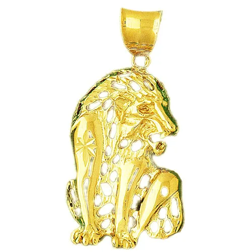 14K Gold Filigree Lion Pendant Goldia PreStyled Sets