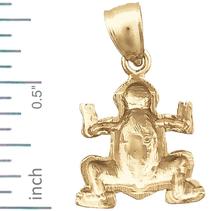 14K Gold Frog Charm Goldia Charm Necklaces