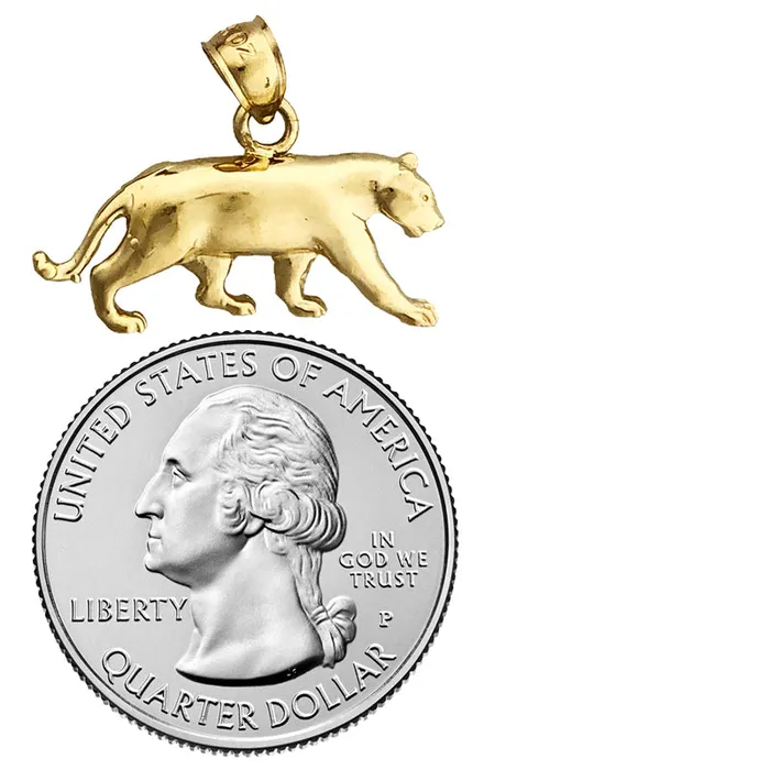 14K Gold Mountain Lion Cougar Pendant Goldia PreStyled Sets