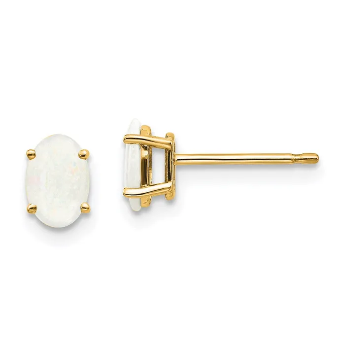 14k Opal Earrings October Goldia Earrings