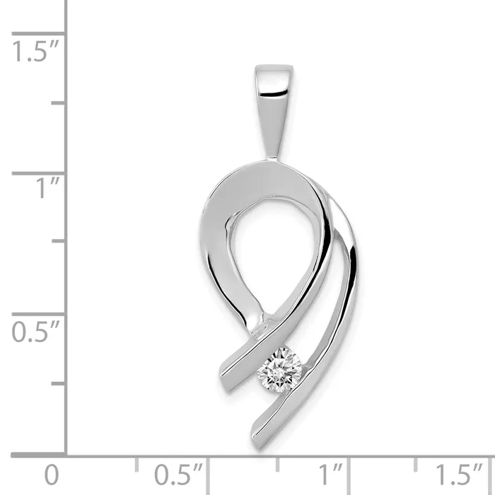 14k White Gold Holds 1 4mm stone AA Diamond Slide Goldiacom Rings