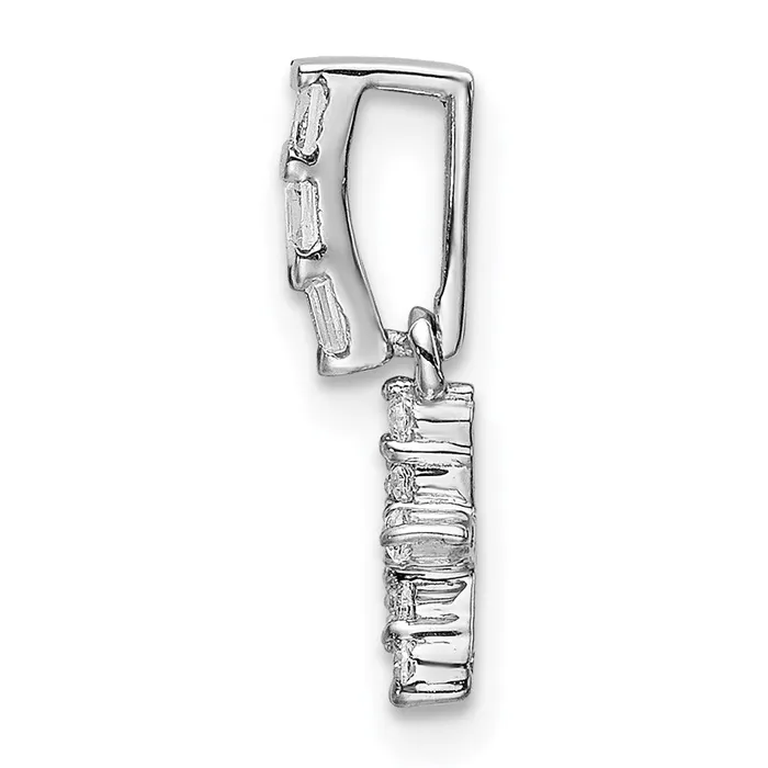 14k White Gold Real Diamond Star Pendant Goldia Necklaces