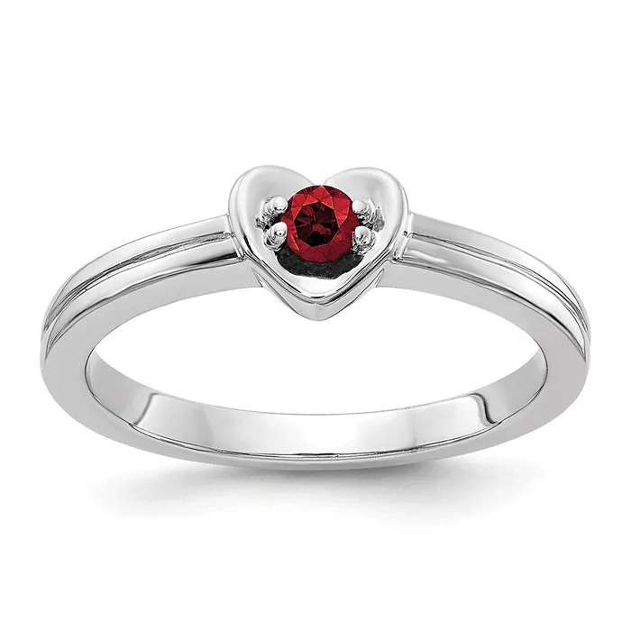 14k White Gold Red Real Diamond Ring Goldiacom Rings