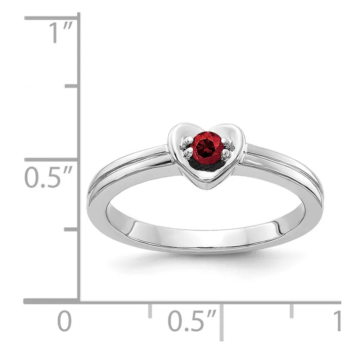 14k White Gold Red Real Diamond Ring Goldiacom Rings