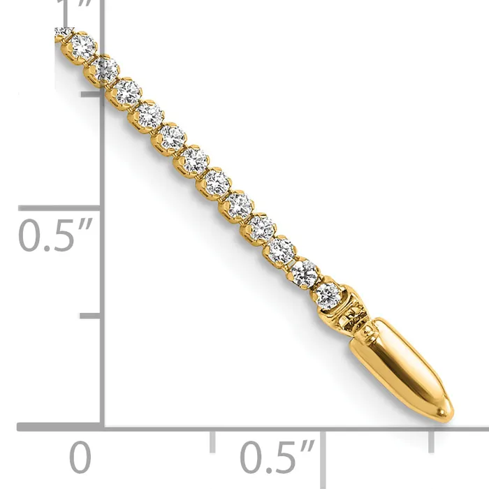 14k Yellow Gold 1 13 Ct Lab Grown Diamond VSSI G 7 inch Tennis Bracelet Goldia Bracelets