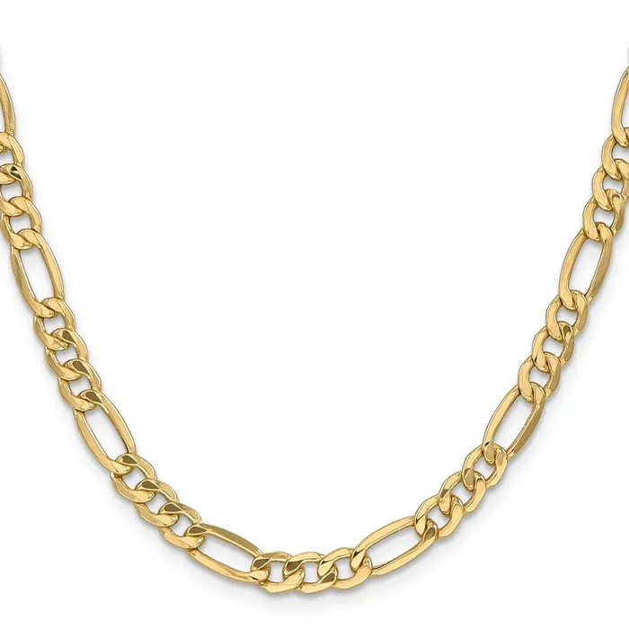 14K Yellow Gold 22 inch 625mm SemiSolid Figaro with Lobster Clasp Chain Necklace MDS Necklaces 14K Yellow Gold 22 inch 625mm SemiSolid Figaro with Lobster Clasp Chain Necklace MDS Necklaces