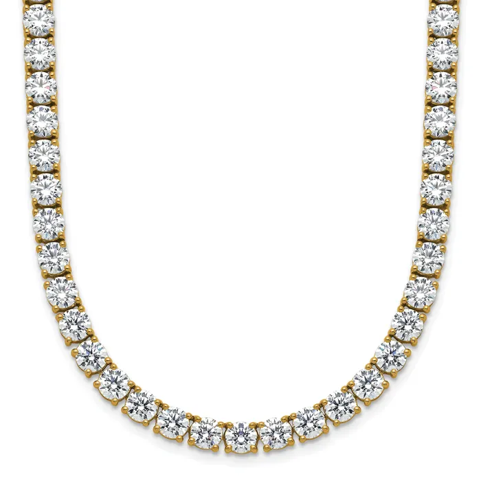 14k Yellow Gold 36 120 Ct Lab Grown Diamond VSSI G Round 20 inch Straight Tennis Necklace Goldia Necklaces 14k Yellow Gold 36 120 Ct Lab Grown Diamond VSSI G Round 20 inch Straight Tennis Necklace Goldia Necklaces