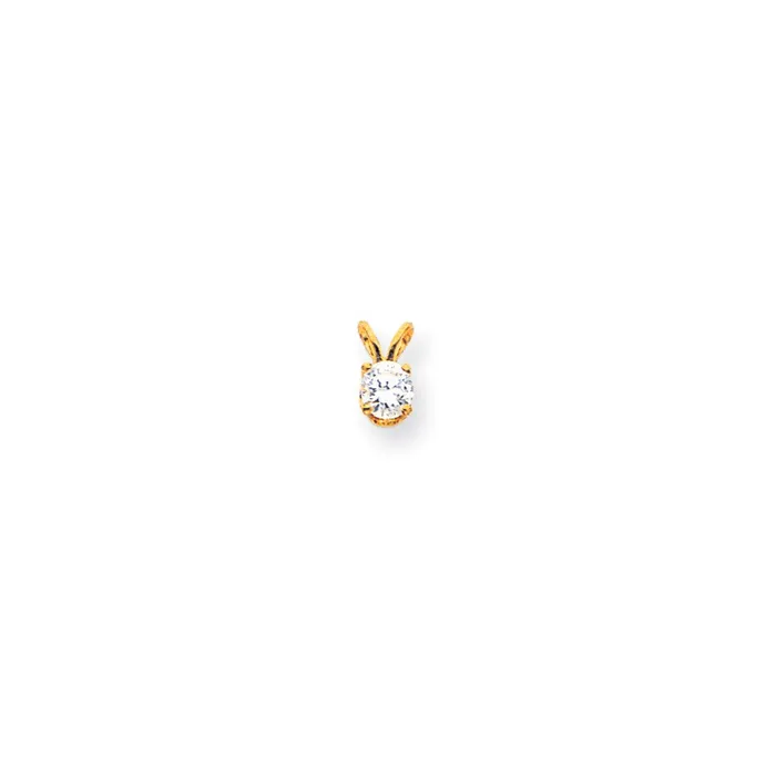 14K Yellow Gold AA Real Diamond Pendant Goldia PreStyled Sets