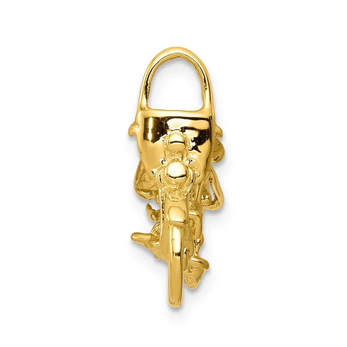 14k Yellow Gold Gold Polished Motorcycle Pendant Goldia PreStyled Sets