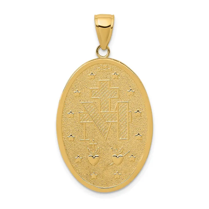 14k Yellow Gold Miraculous Medal Pendant Goldia PreStyled Sets