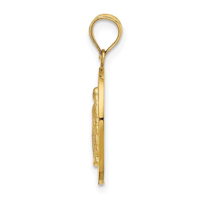 14k Yellow Gold Polished Miraculous Medal Pendant Goldia PreStyled Sets