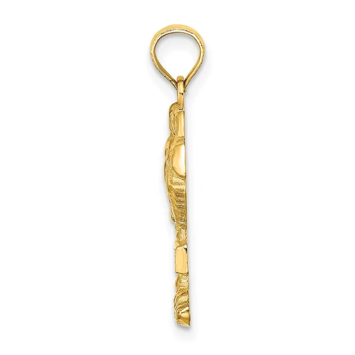 14k Yellow Gold SANIBEL Palm Tree Charm Goldia Charm Necklaces