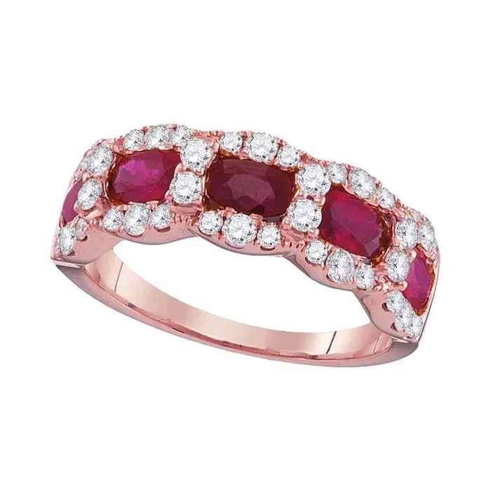 58CTWDiamond 1 12CTRUBY RING gndatlanta Rings