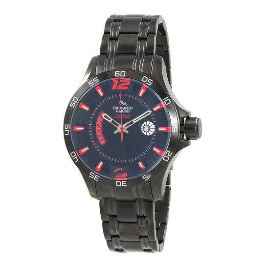 Bracelets JMS always Original Strumento Marino Hurricane 3 Hands Bracelet Quartz Black Dial Mens Watch SM116MBBKNRRS Bracelets JMS always Original Strumento Marino Hurricane 3 Hands Bracelet Quartz Black Dial Mens Watch SM116MBBKNRRS