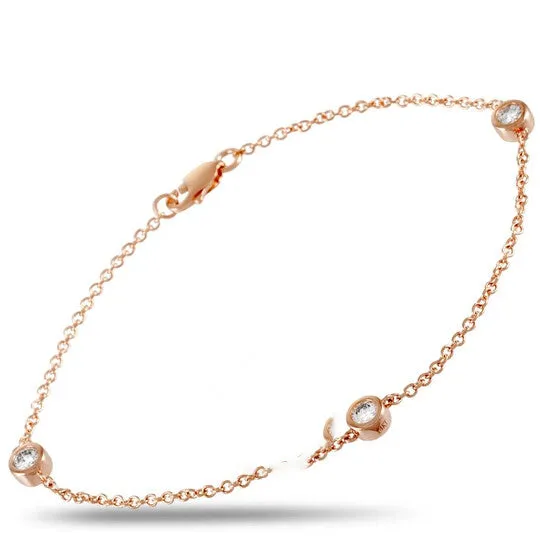Bracelets Original LB Exclusive 14K Rose Gold 037 ct Diamond Bracelet JMS always Bracelets Original LB Exclusive 14K Rose Gold 037 ct Diamond Bracelet JMS always