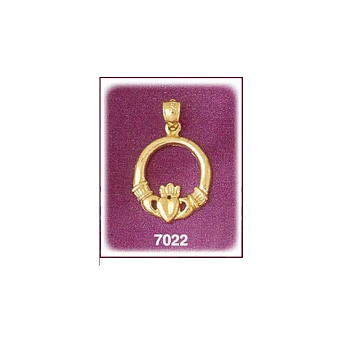 Charm Necklaces Goldia 14K Gold Claddagh Charm