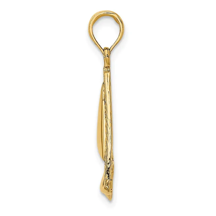 Charm Necklaces Goldia 14k Yellow Gold 2D Sailboat Charm