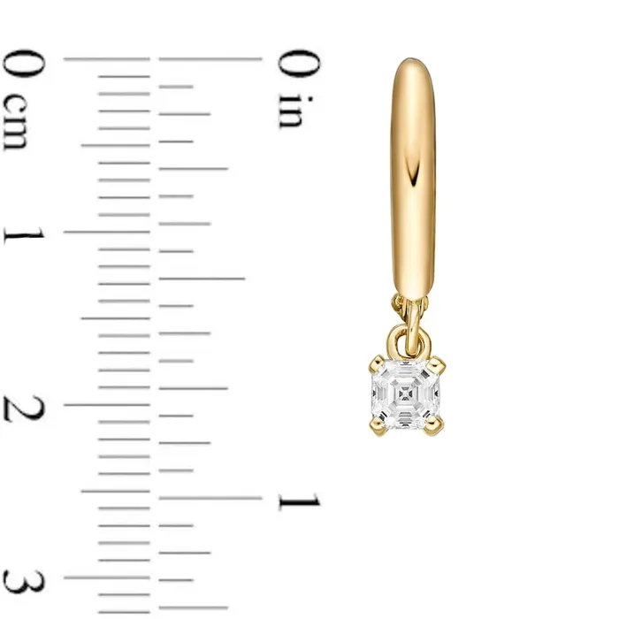 Earrings 1 CT TW Certified AsscherCut Diamond Solitaire Drop Earrings in 14K Gold IVS2 Goldia Earrings 1 CT TW Certified AsscherCut Diamond Solitaire Drop Earrings in 14K Gold IVS2 Goldia
