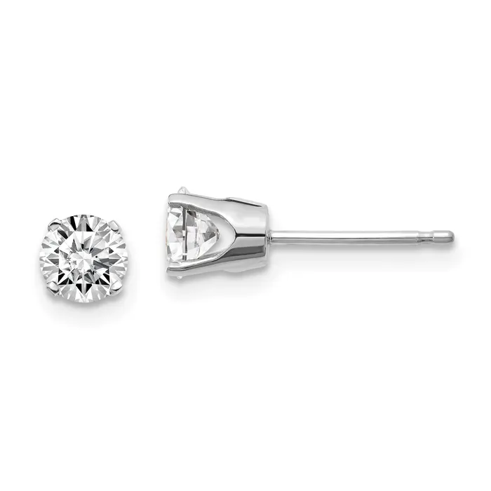 Earrings 14k 85ct I1 J K Diamond Stud Push on Post Earrings goldiaca