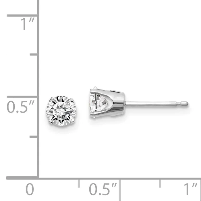 Earrings 14k 85ct I1 J K Diamond Stud Push on Post Earrings goldiaca