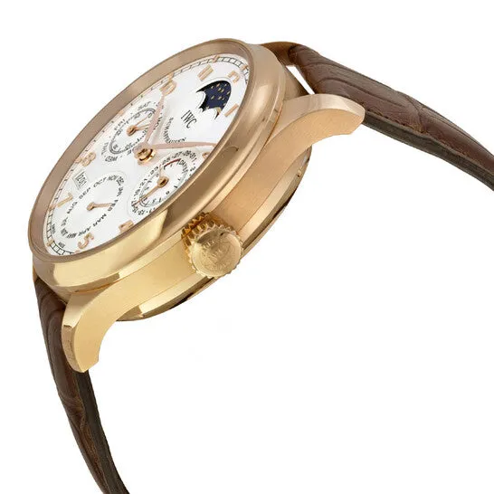 Earrings JMS always Original IWC Portuguese Perpetual Calendar White Dial 18K Rose Gold Automatic Mens Watch IW502302 Earrings JMS always Original IWC Portuguese Perpetual Calendar White Dial 18K Rose Gold Automatic Mens Watch IW502302