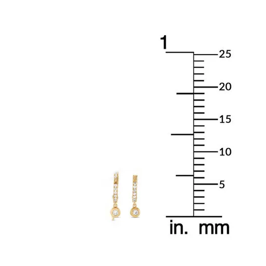 Earrings JMS always Original LB Exclusive 14K Yellow Gold 015 ct Diamond Earrings