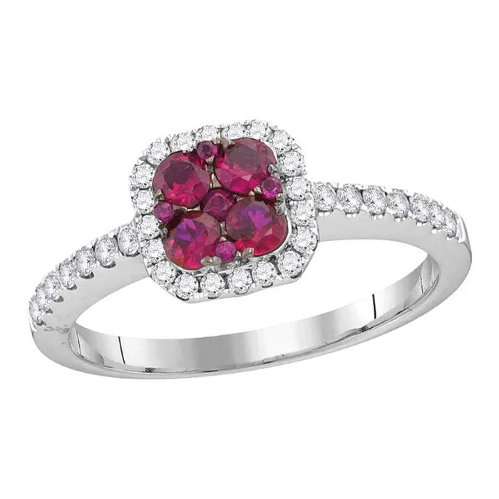 gndatlanta 14CTWDiamond 38MINCT RUBY RING Rings