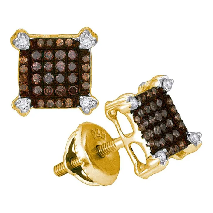 gndatlanta 14CTWDiamond NATURAL BROWN EARRING Earrings