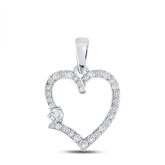 gndatlanta Necklaces 38CTWDiamond HEART PENDANT