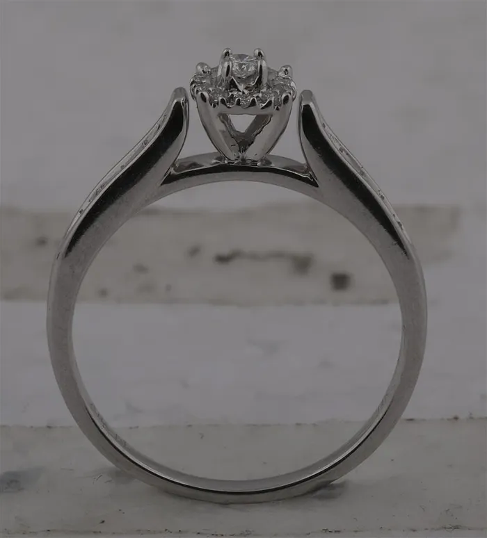 gndatlanta Rings 14k White Gold Round Diamond 3Piece Bridal Wedding Ring Set 14 Cttw