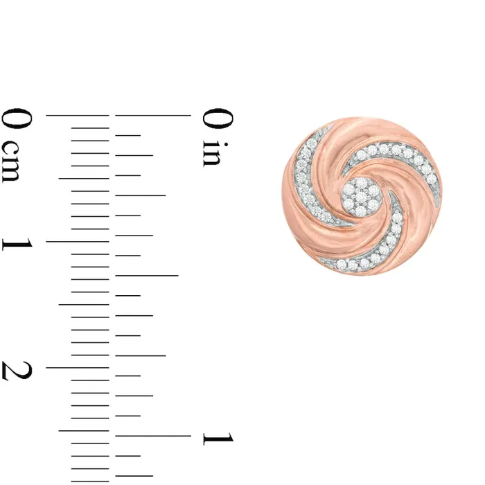 Goldia 02 CT TW Composite Diamond Love Knot Stud Earrings in 10K Rose Gold Earrings Goldia 02 CT TW Composite Diamond Love Knot Stud Earrings in 10K Rose Gold Earrings
