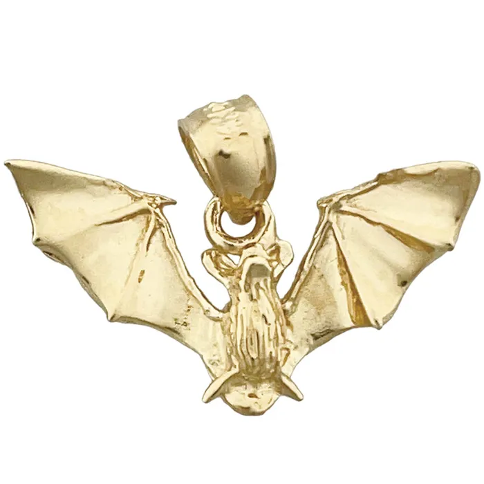 Goldia 14K Gold 3D Bat Charm Charm Necklaces