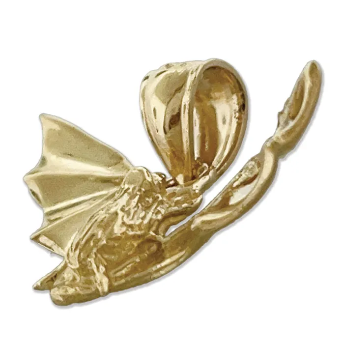 Goldia 14K Gold 3D Bat Charm Charm Necklaces