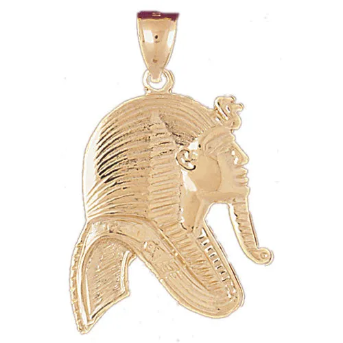 Goldia 14K Gold Tutankhamen Nemes Headdress Pendant PreStyled Sets
