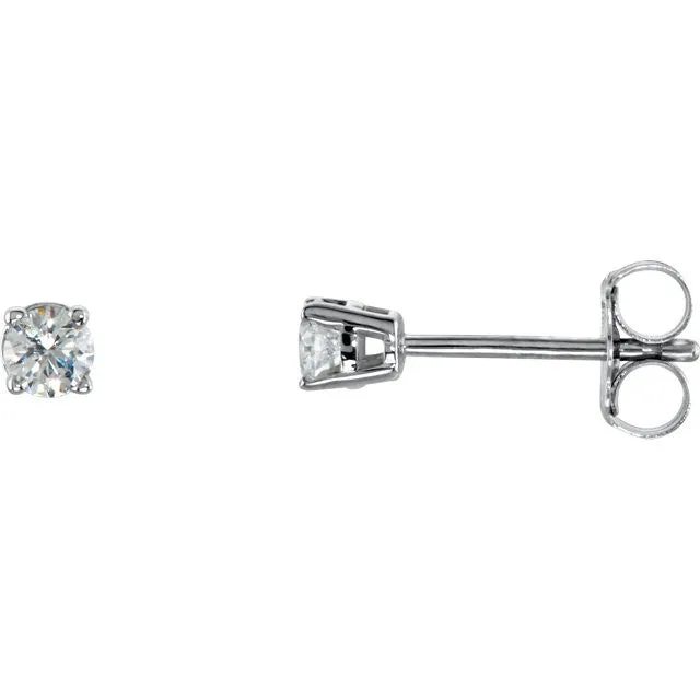 Goldia 14k White Gold 15 Carat Real Round Diamond 4Prong Studs Solitaire Earrings Earrings Goldia 14k White Gold 15 Carat Real Round Diamond 4Prong Studs Solitaire Earrings Earrings