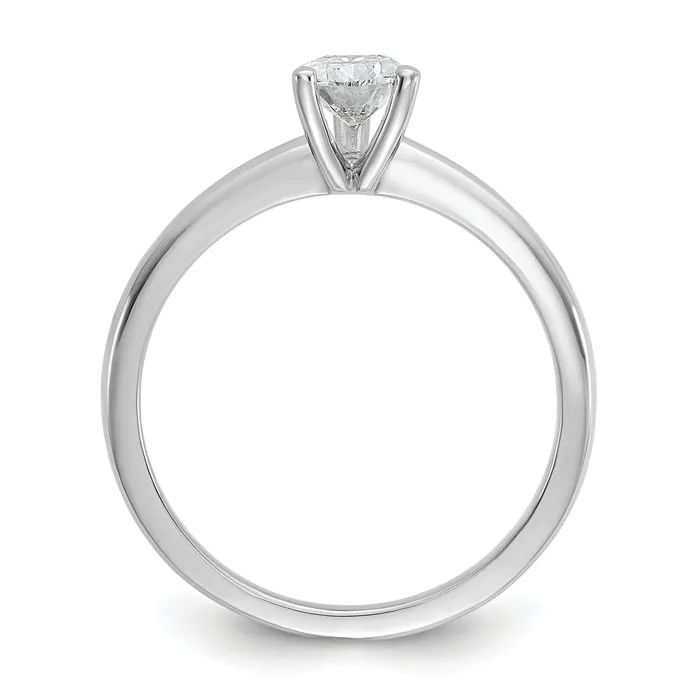 Goldia 14k White Gold 34 Ct Lab Grown Diamond VSSI G Pear Solitare Engagement Ring Rings