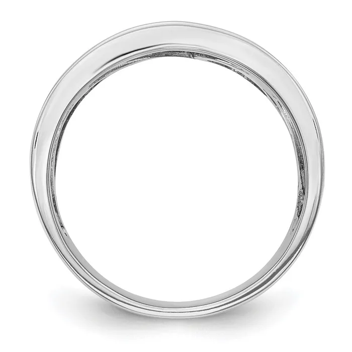 Goldia 14k White Gold Micro Pave 1 carat Complete Diamond Band Rings