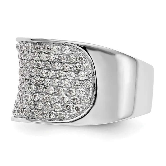 Goldia 14k White Gold Micro Pave 1 carat Complete Diamond Band Rings