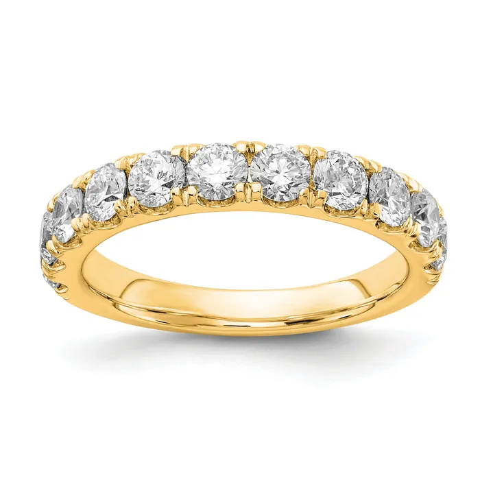 Goldia 14k Yellow Gold 1 12 Ct Lab Grown Diamond VSSI G Wedding Band Ring Rings