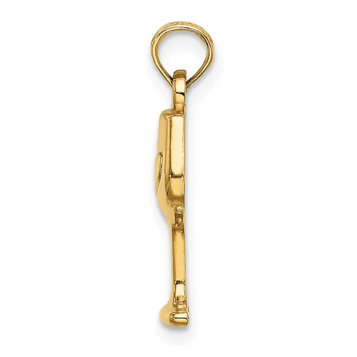 Goldia Charm Necklaces 14k Yellow Gold Wine Glass Charm