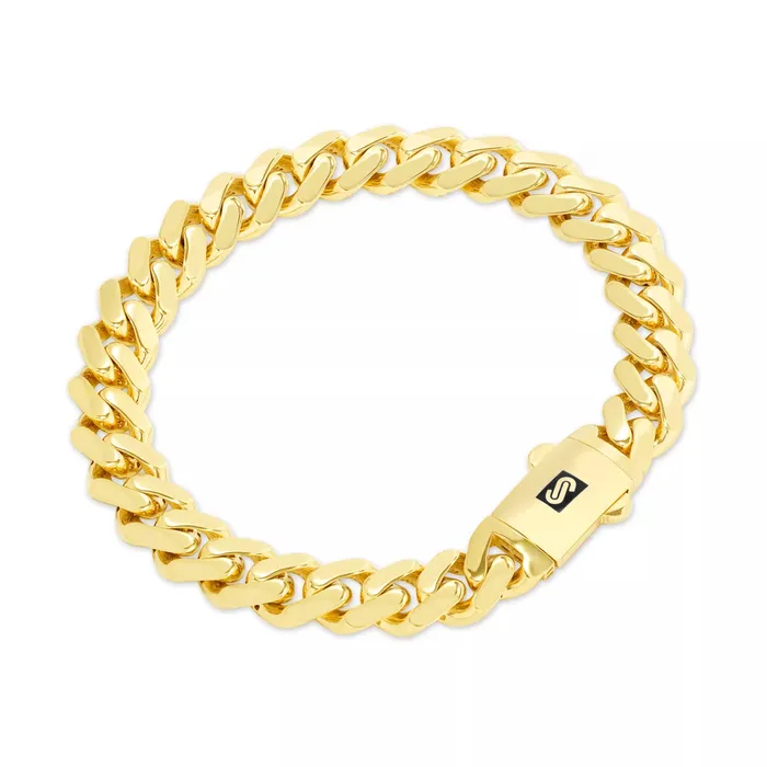 Goldiacom 10K Yellow Gold Miami Cuban 75mm Royal Monaco Chain Bracelet 7 75 8 85 9 Bracelets Goldiacom 10K Yellow Gold Miami Cuban 75mm Royal Monaco Chain Bracelet 7 75 8 85 9 Bracelets