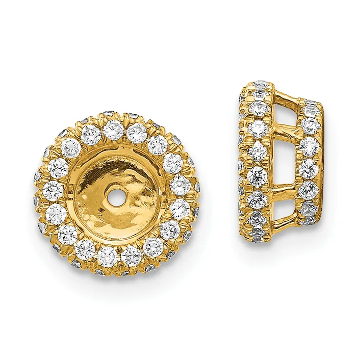 Goldia Earrings 14k Yellow Gold 58 Ct Lab Grown Diamond VSSI G for 5 mm Earring Jacket Goldia Earrings 14k Yellow Gold 58 Ct Lab Grown Diamond VSSI G for 5 mm Earring Jacket